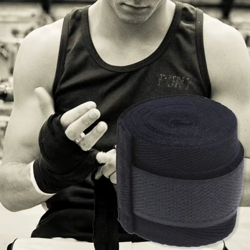 Professional Cotton Boxing Bandage, 2.5M Mma Training Gloves, Sweat-Absorbing Elastic Hand Wrap, Sports and Fitness Resistance Band
