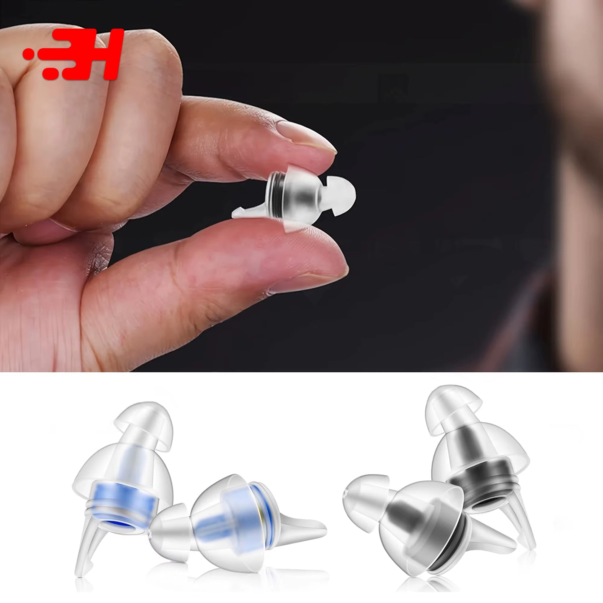 Musicians Earplugs for Noise Cancelling, Concert Festivals, Drummers, DJS Reusable High Fidelity Concert Ear Plugs for Music