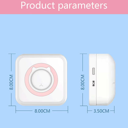 Portable Mini Label Printer Photo Thermal Adhesive Labels Printers Inkless Bluetooth Pocket Mini Printer Stickers Maker 57MM