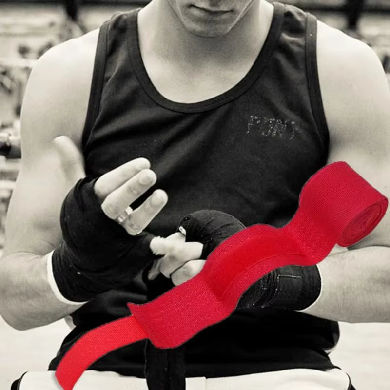 Professional Cotton Boxing Bandage, 2.5M Mma Training Gloves, Sweat-Absorbing Elastic Hand Wrap, Sports and Fitness Resistance Band