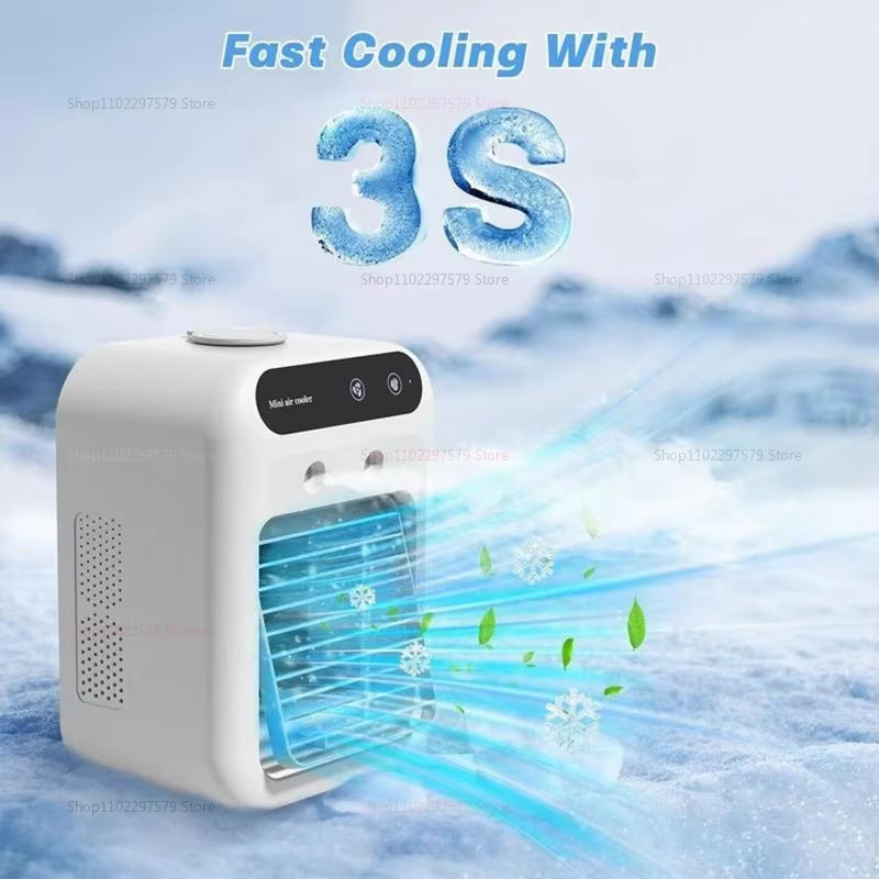 Portable Air Conditioner Cooler Fan Humidifier Car AC Vent Ventilator Summer Cooling Fragrance Refrigerator Office Travel