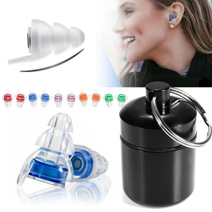 Soft Silicone Ear Plugs Ear Protection Reusable Professional Music Earplugs Noise Reduction for Sleep DJ Bar Bands Sport