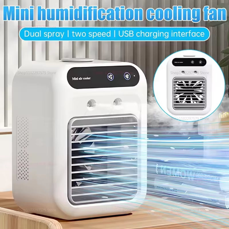 Portable Air Conditioner Cooler Fan Humidifier Car AC Vent Ventilator Summer Cooling Fragrance Refrigerator Office Travel