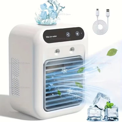 Portable Air Conditioner Cooler Fan Humidifier Car AC Vent Ventilator Summer Cooling Fragrance Refrigerator Office Travel