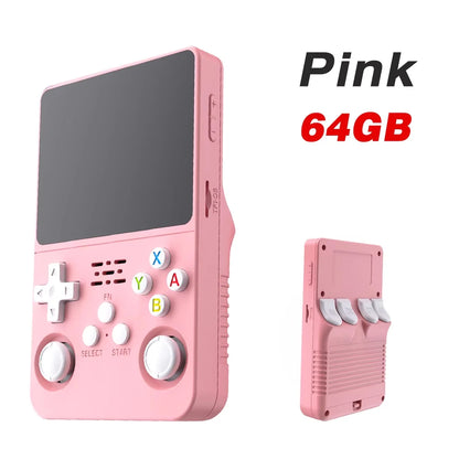 R36S Retro Handheld Video Game Console Linux System 3.5 Inch IPS Multiple Colors Are Available Screen Portable Player 64GB Games