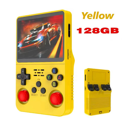 R36S Retro Handheld Video Game Console Linux System 3.5 Inch IPS Multiple Colors Are Available Screen Portable Player 64GB Games
