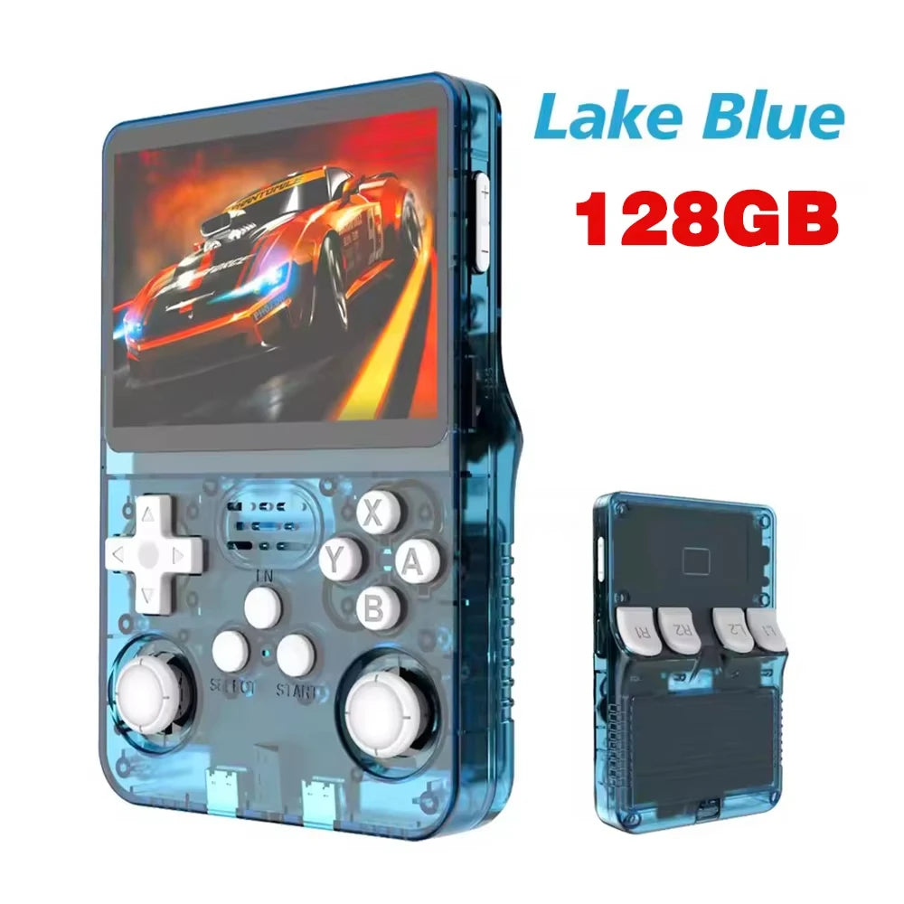 R36S Retro Handheld Video Game Console Linux System 3.5 Inch IPS Multiple Colors Are Available Screen Portable Player 64GB Games
