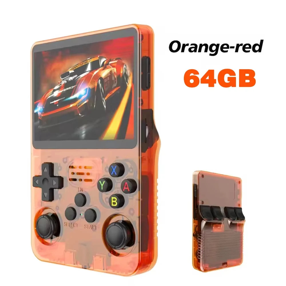 R36S Retro Handheld Video Game Console Linux System 3.5 Inch IPS Multiple Colors Are Available Screen Portable Player 64GB Games