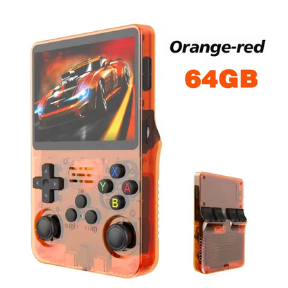 R36S Retro Handheld Video Game Console Linux System 3.5 Inch IPS Multiple Colors Are Available Screen Portable Player 64GB Games