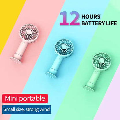 1200Mah Mini Portable Fanshandheld USB Rechargeable Quiet Handheld Fanair Cooler Outdoor Travel Hand Fans Ventilation Fan