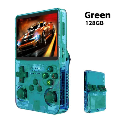 R36S Retro Handheld Video Game Console Linux System 3.5 Inch IPS Multiple Colors Are Available Screen Portable Player 64GB Games