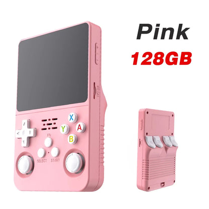 R36S Retro Handheld Video Game Console Linux System 3.5 Inch IPS Multiple Colors Are Available Screen Portable Player 64GB Games