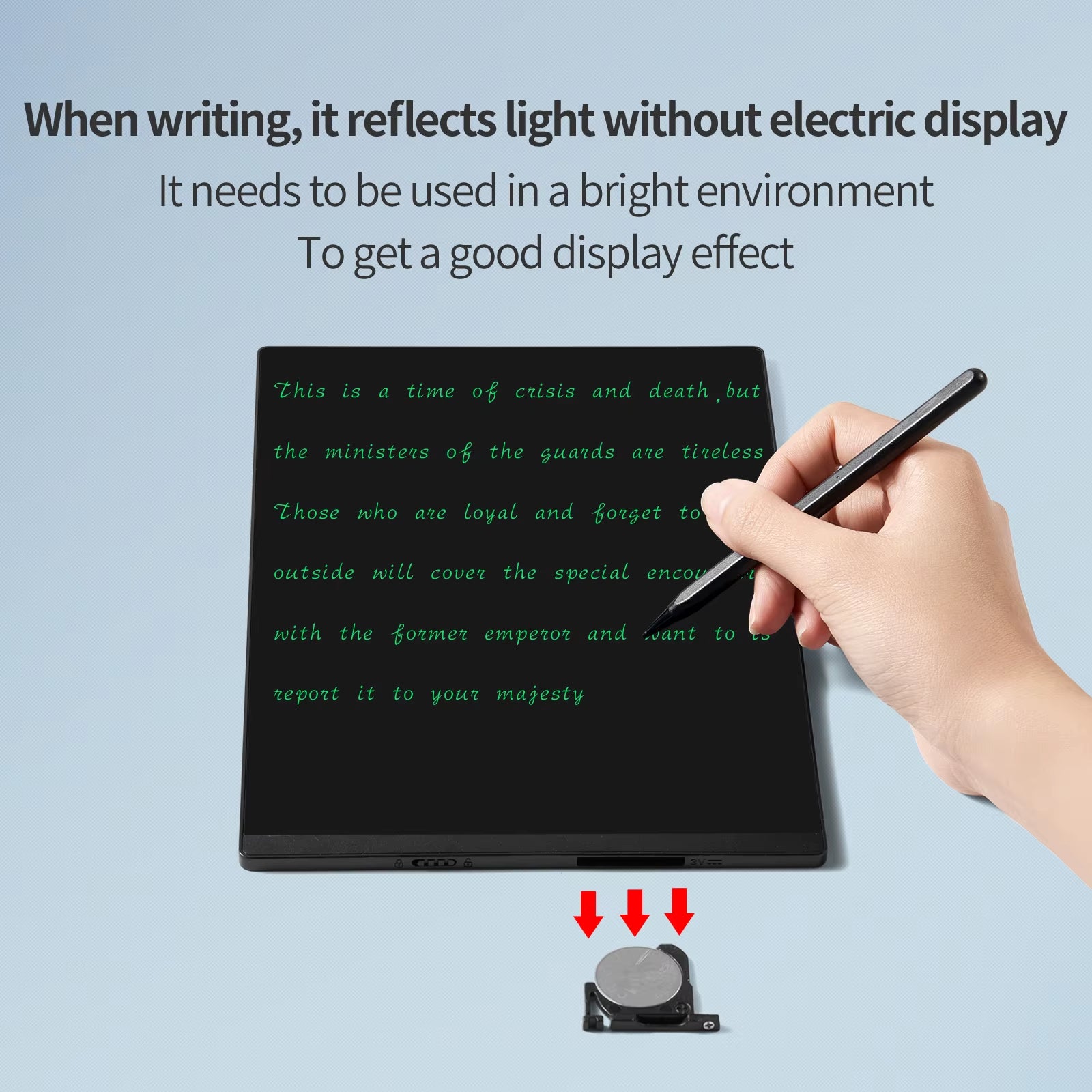 9.5 Inch Full Screen Superfine Handwriting LCD Writing Tablet Drawing Board Electronic Superfine Notepads Educational Kids Toys