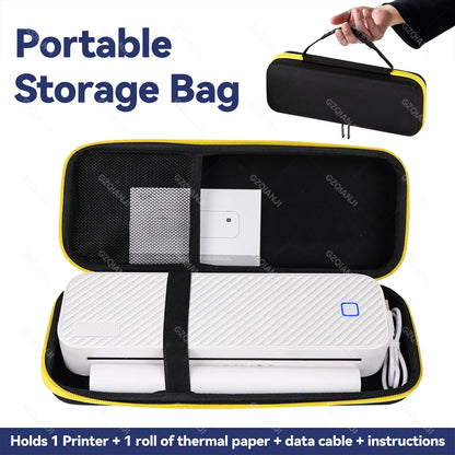 Wireless Mini A4 Thermal Printer Inkless Portable Bluetooth A4 Paper Mobile Phone Photo Document Printer for Office/Work/Hom