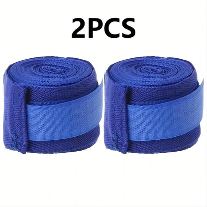 Professional Cotton Boxing Bandage, 2.5M Mma Training Gloves, Sweat-Absorbing Elastic Hand Wrap, Sports and Fitness Resistance Band